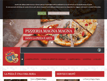 Tablet Screenshot of pizzeriamagnamagna.com